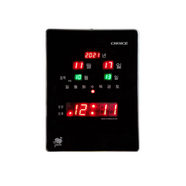 [CE] 벽걸이시계 벽시계 CH-505 (디지털시계)
