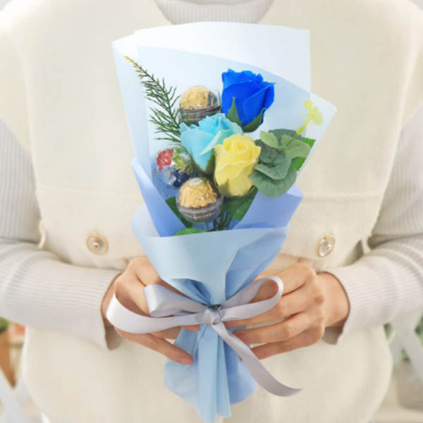 [CO] 쁘띠 페레로로쉐 꽃다발 블루 초콜릿 사탕