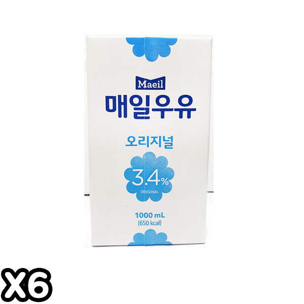 [FK] 흰우유(매일유업 1L 1k) X6