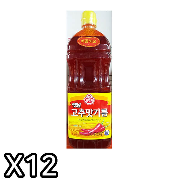 [FK] 고추맛기름(오뚜기 1.5L)X12