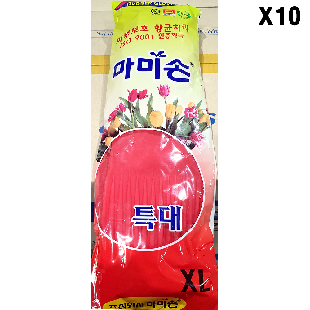 [FK] 고무장갑(특대XL 빨강 마미손)X10