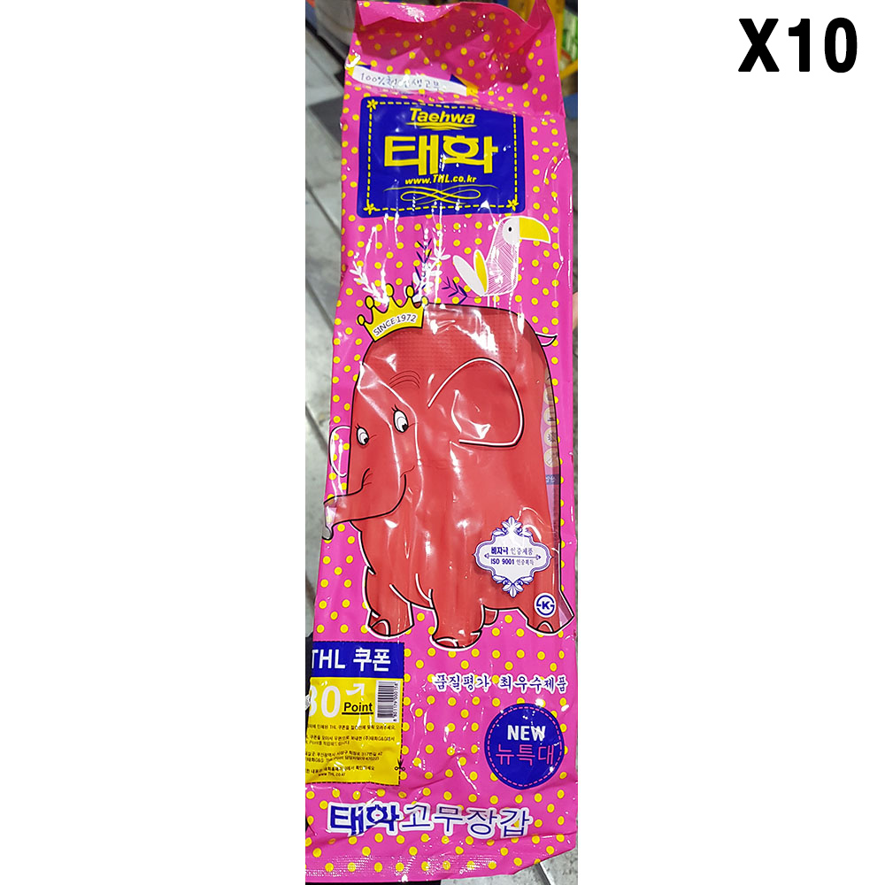 [FK] 고무장갑(뉴특대 빨강)X10